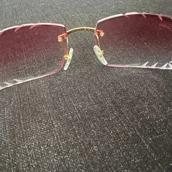Cartier Buffalo Horn Frames w/ Custom Diamond-Cut Lenses + Originals – Authentic